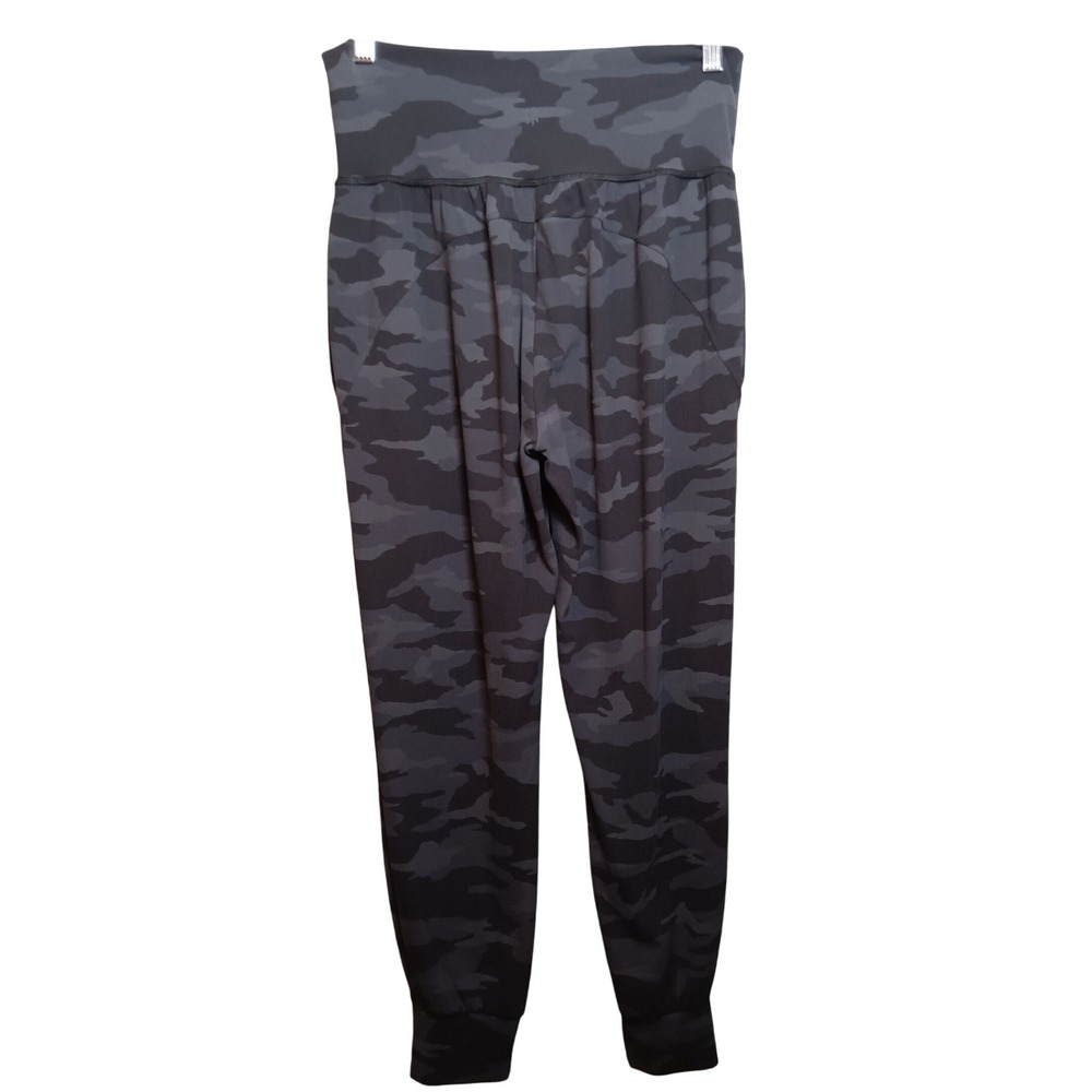 Athleta Salutation Camo Jogger Pants Size S Black Gray Workout Athleisure - Picture 5 of 10